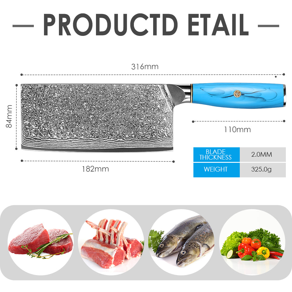 藍綠松石系列-中式切片刀