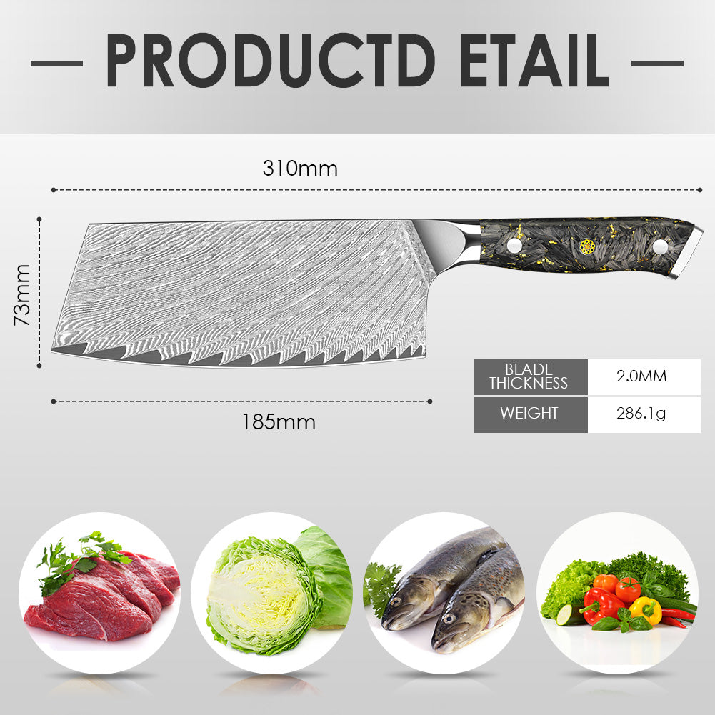 黑碳金系列-中式切片刀