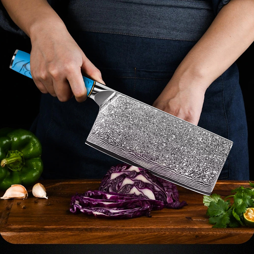 Blue Turquoise Series-Chinese Slicing Knife